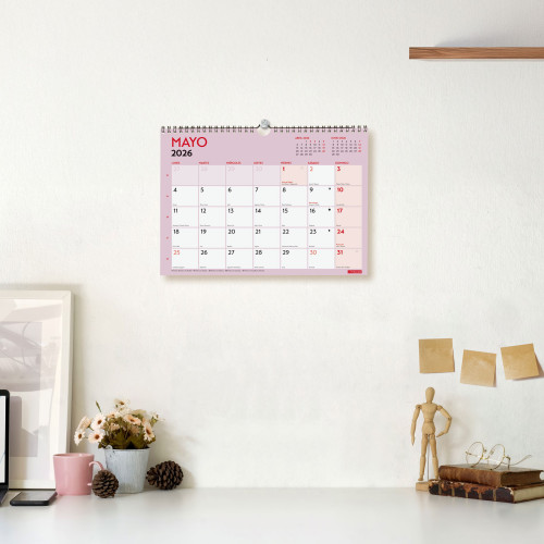 CALENDARIO 2026 NEUTRO PARED ESCRIBIR GRAFIK A4 210X297MM FINOCAM 787220126 - Imagen 2