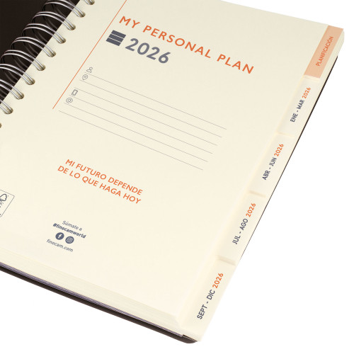 AGENDA 2026 TEMPUS 1/4 155X217MM DIA PAGINA AZUL FINOCAM 626301026 - Imagen 4