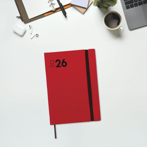 AGENDA 2026 DYNAMIC MARA Y10 140X204MM SEMANA VISTA VERTICAL ROJO FINOCAM 621123026
