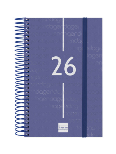 AGENDA 2026 BASIC YEAR E5 117X181MM DIA PAGINA AZUL FINOCAM 741091026