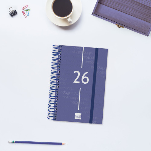 AGENDA 2026 BASIC YEAR E5 117X181MM DIA PAGINA AZUL FINOCAM 741091026 - Imagen 3