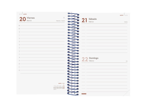 AGENDA 2026 BASIC YEAR E5 117X181MM DIA PAGINA AZUL FINOCAM 741091026 - Imagen 4