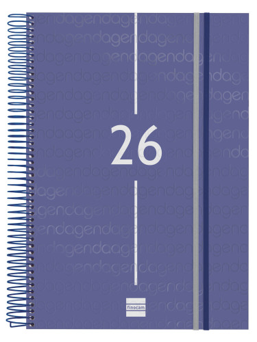 AGENDA 2026 BASIC YEAR E40 210X297MM DIA PAGINA AZUL FINOCAM 741111026