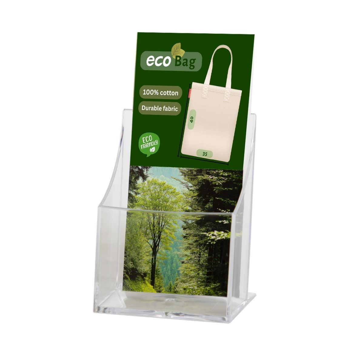 PORTAFOLLETOS SOBREMESA PREMIUM 1/3 A4 VERTICAL 85x115x145MM ARCHIVO 2000 6141CSTP - Imagen 2