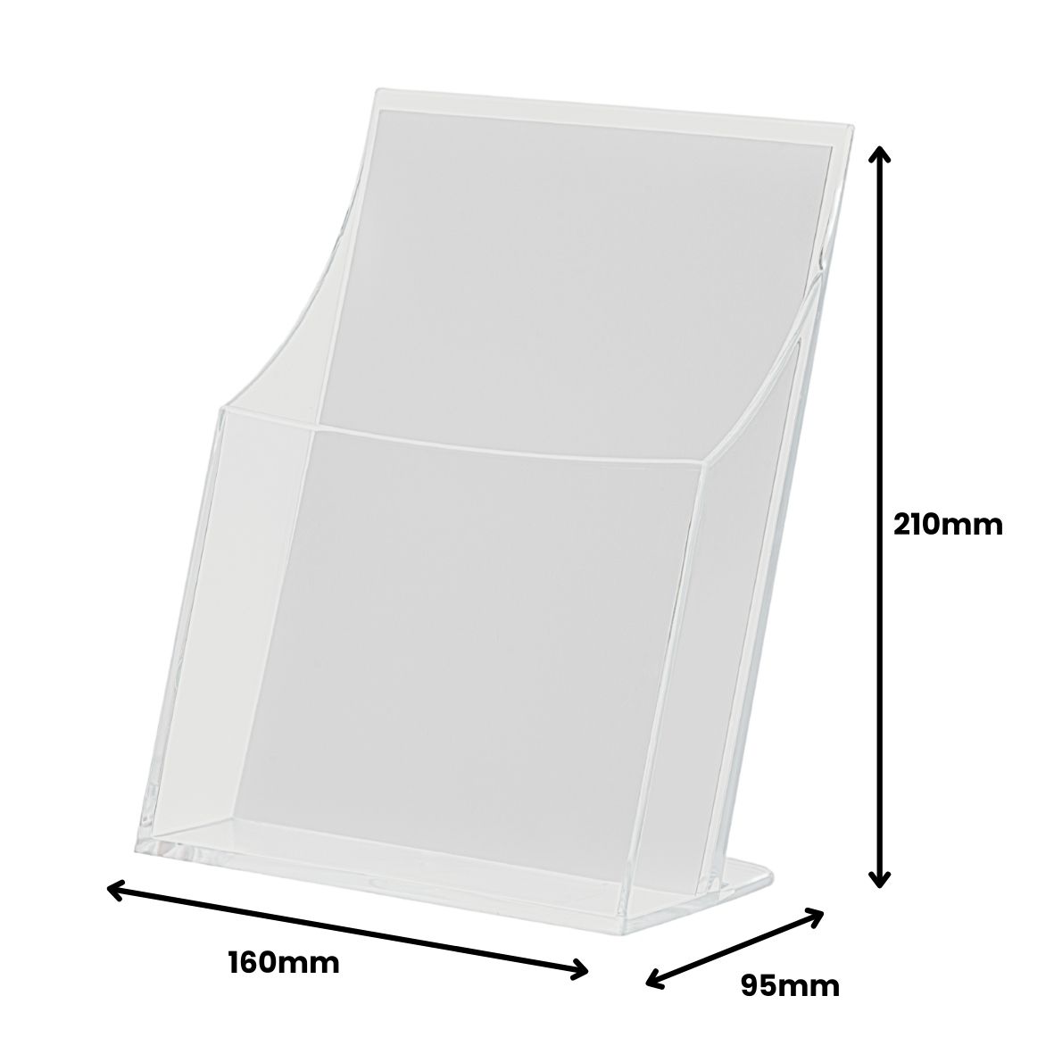 PORTAFOLLETOS SOBREMESA PREMIUM A5 VERTICAL 95x160x210MM ARCHIVO 2000 6142CSTP - Imagen 4