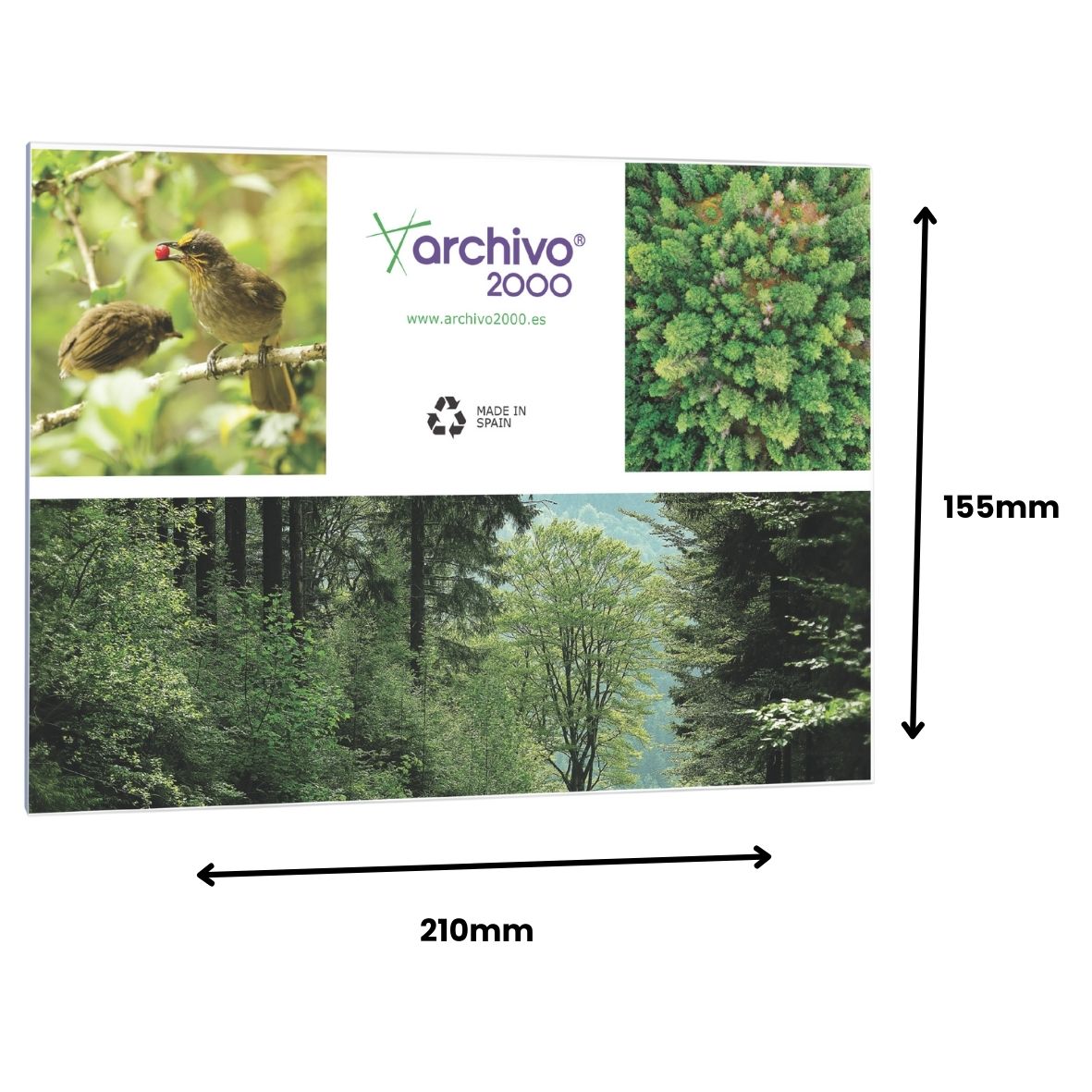 PORTAFOLLETOS MURAL PREMIUM A5 HORIZONTAL ADHESIVO 210x150MM ARCHIVO 2000 6155ACSTP - Imagen 4