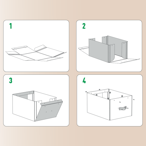 PACK 2 CAJAS DE ALMACENAMIENTO CARTÓN PEQUEÑA COLOR BEIGE LEITZ 61470012 - Imagen 6