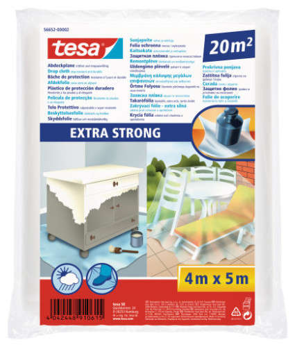 LONA PROTECTORA PLASTICO 20M2 EXTRA FUERTE TESA 56652-00002-01