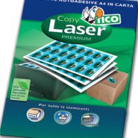 CAJA 100 HOJAS ETIQUETAS BLANCAS CON ESQUINAS REDONDAS-LÁSER/LÁSER DE COLOR/INYECCIÓN DE TINTA/FOTOCOPIADORAS-37,5X23,5 MM TICO LP4W-3723