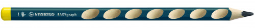 LAPIZ ERGONOMICO EASYGRAPH PARA ZURDOS HB 3,15MM. PETROLEO STABILO 321/HB-6